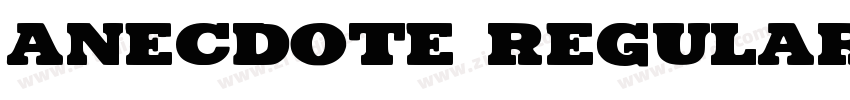Anecdote Regular字体转换